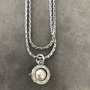 Brighton Pearl and Silver Necklace